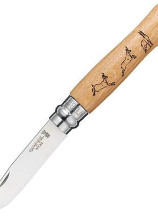 Ніж opinel №8 vri inox (нержавіюча сталь), "серна", дуб