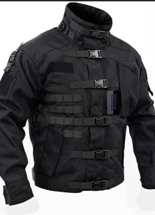 Чорна чоловіча тактична куртка kitanica mark i jacket m кордура