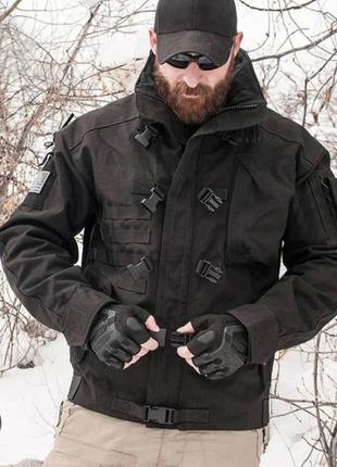 Черная мужская тактическая куртка kitanica mark i jacket m кордура