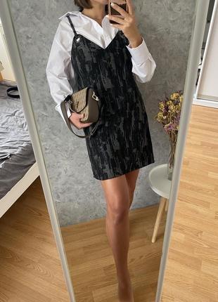 Платье мини сарафан на бретельках h&m2 фото