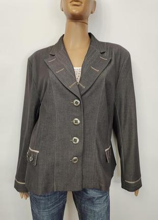 Комфортный женский пиджак scottage, франция, р.xl/2xl