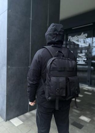 Чоловічий, жіночий рюкзак для ноутбука, міський, чорний, великий