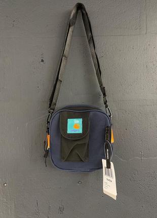 Барсетка carhartt синя сумка через плече