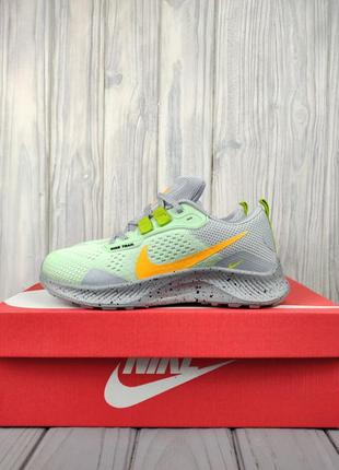 Кроссовки nike pegasus trail green gray