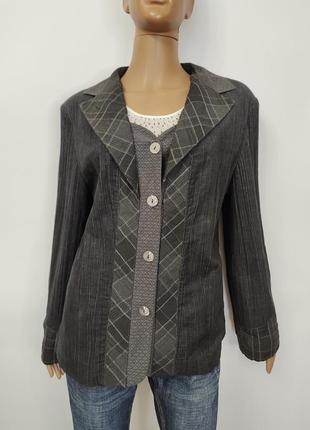 Комфортный женский пиджак scottage, франция, р.xl/2xl