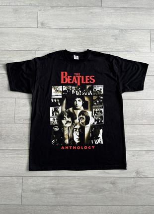 Футболка the beatles merch rock band fruit of the loom size xl мерч