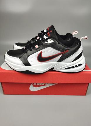 Кроссовки nike air monarch iv black white red