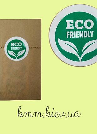 Наклейка eco friendly d50мм – 1 шт.