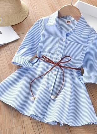 Стильна  дитяча сукня- рубашка