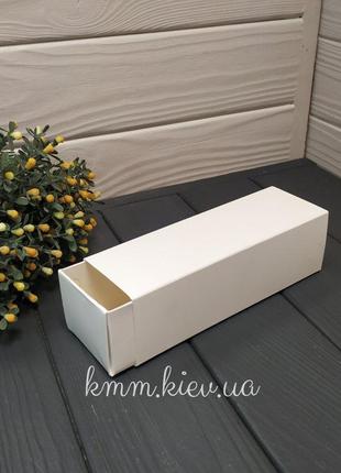 Коробка для макаронс біла без вікна 170ммх55ммх50мм