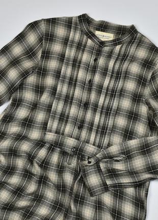 Платье рубашка denim & supply ralph lauren размер m // вискоза фланель сорочка клетка с карманами