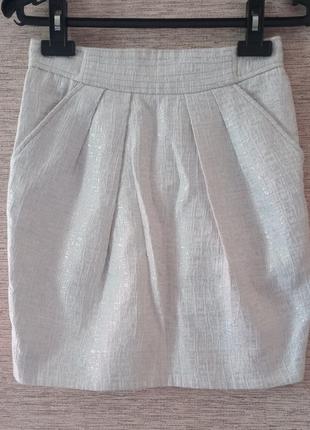 Юбка, хлопок, вискоза mango