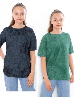 Трендова футболка оверсайз, підліткова футболка з оригінальним принтом, модная футболка оверсайз для девочки