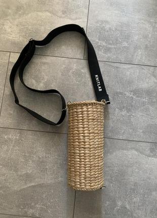 Сумка соломка ведро knitlab