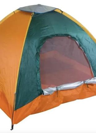 Палатка туристическая на 1 персону размер 200х100см зеленая