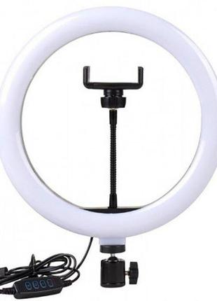 Світлодіодна кільцева led лампа usb з утримувачем для телефону ring fill light (26 см)