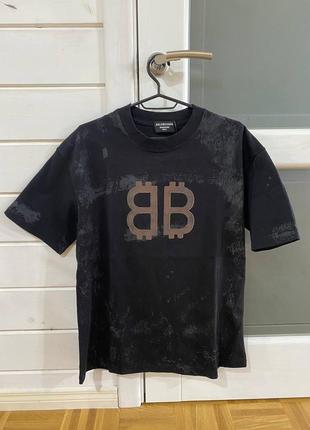 Оригинальная футболка balenciaga crypto t-shirt • баленсиага футболка мужская &lt;unk&gt; женская &lt;unk&gt; детская