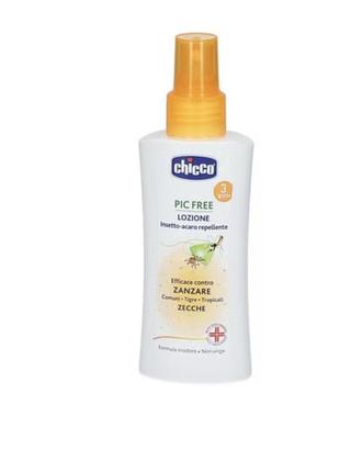 Chicco zanza spray спрей від комарів та кліщів від 3х років