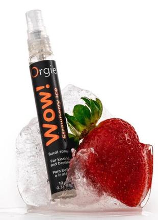 Спрей для орального секса "wow", strawberry ice 10мл orgie   18+