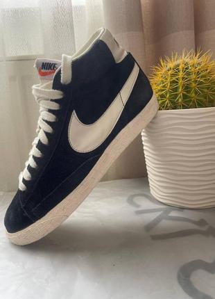 Кроссовки nike blazer mid vintage замш