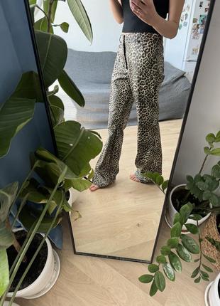 Леопардовые брюки beom