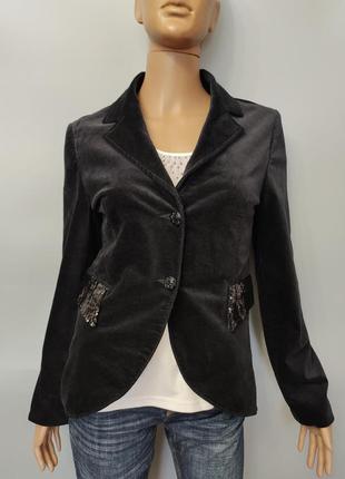 Жіночий стильний велюровий піджак eight sin, італія, р.s/m