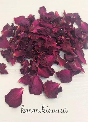 Пелюстки троянди темно-рожеві середні сухоцвіт 5г