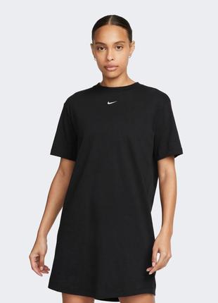 Плаття nike чорне найк оверсайз футболка коротке свуш swoosh