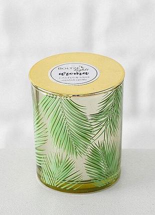 Свічка ароматизована золоте скло h7.5 d6см гранд презент 1009923