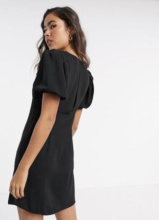 Платье черное платье с открытым спинкой primark