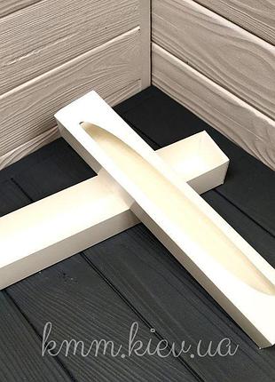 Коробка для макаронс 290х50х45мм біла