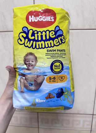 Памперси для плавання huggies 5-6