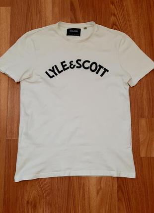 Мужская футболка lyle scott с крупным вышитым лого