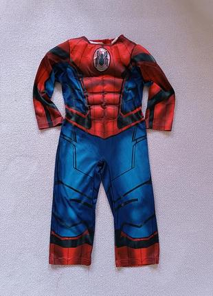 Карнавальный костюм человека паука spiderman для мальчика 3-4 года рост 98-104 см марвел фирма tu