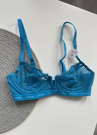 Новий бюстгалтер синій бра маленький кружевний блакитний