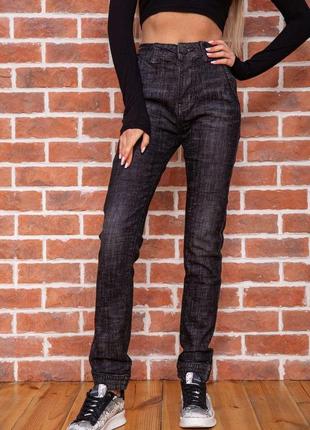 Жіночі джинси прямого крою, грифельний колір, 182r1409-1