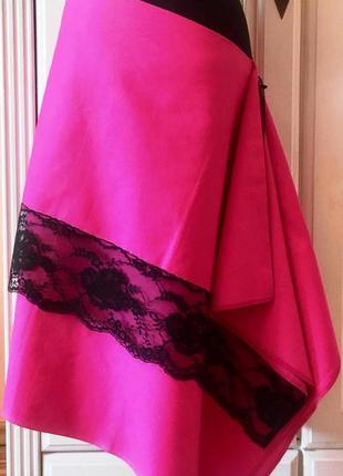 Супер-стильная асимметричная юбка "josephine & co" малинового цвета