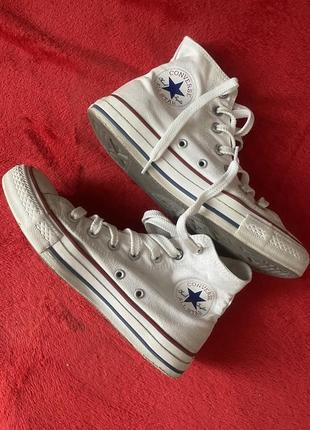 Кеди converse chuck taylor all star high top casual shoes white m7650