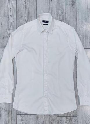 Рубашка мужская белая классическая next размер m