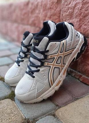 Жіночі бежеві кросівки з сіткою в стилі asics gel kahana 8 🆕 кроссовки асікс