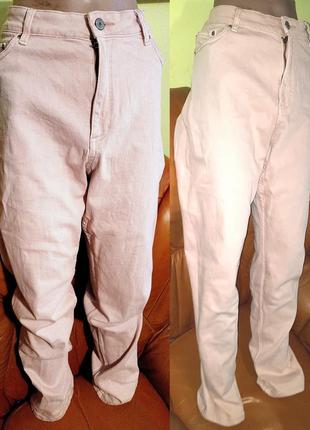 Нежно розовые джинсы m&amp;s long р16-44