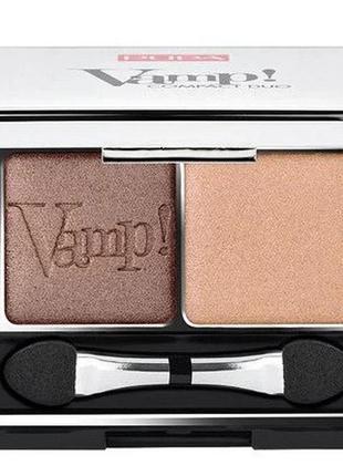 Подвійні компактні тіні pupa vamp! compact duo 004, 2,2 г