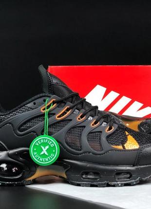 Жіночі кросівки nike air max terrascape plus  чорні з помаранчевим
