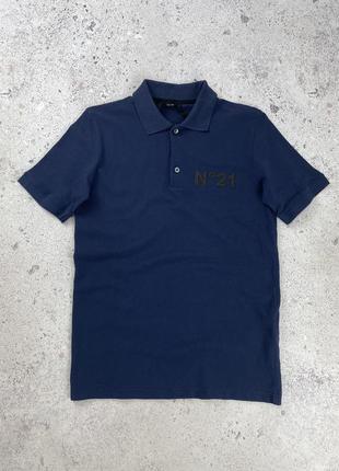 N21 polo shirt navy blue men’s мужская футболка поло оригинал