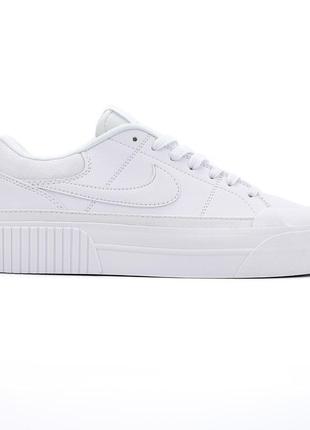 Nike court legacy lift white