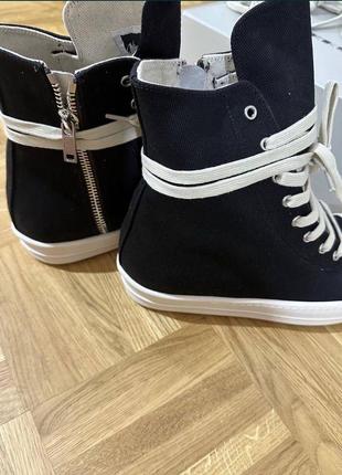 Оригінальні кеди rick owens ramones drkshdw black-milk 42