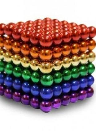 Нео куб радуга разноцветный - 6 цветов 5мм neo cube