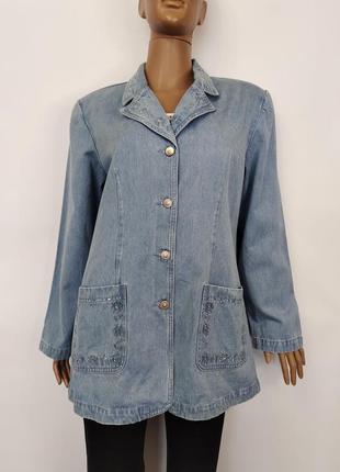 Зручний жіночий джинсовий піджак lafeipiza, р.m-xl