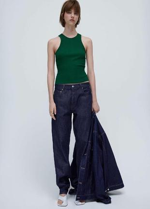 Майка алколочка с вырезом халтер zara4 фото