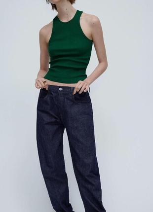 Майка алколочка с вырезом халтер zara5 фото